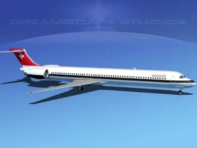 McDonnell Douglas MD-80 Swissair 3D model