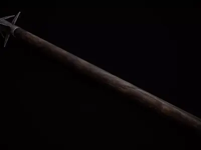 Morningstar Mace Low-poly 3D model