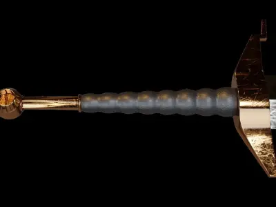 Sword War Sword Battle Medieval Sword 3D Model 3D model