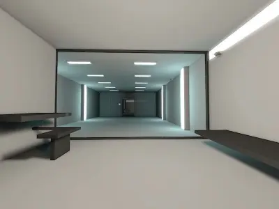 Super Criminal Hi-Tech Lockup Scene Low Poly Game Model Low-poly 3D model