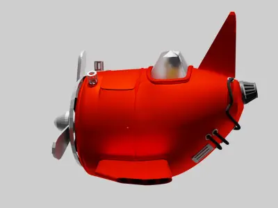 Airplane  cartoon 3D model