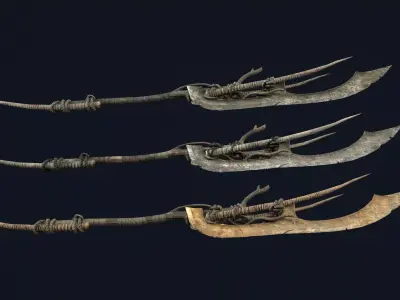 Nomad Sharp Spear Low-poly 3D model