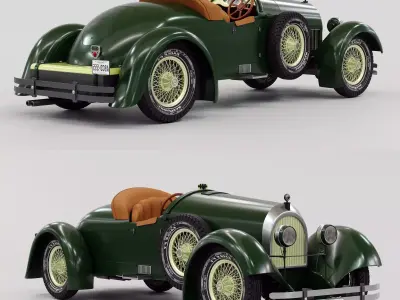 Classic Car Free 3D model buy