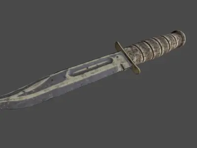 knife 1 Low-poly 3D model purchase
