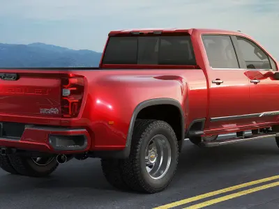 Pick-up Silverado 3500 HD Dually 2024 High Country 3D model