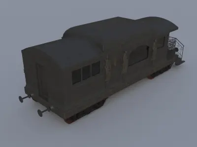 Trainwagoncoachshop 3D model