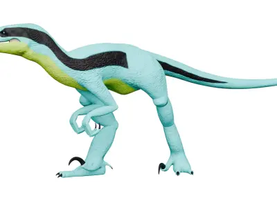 Velociraptor File Folder Free 3D model