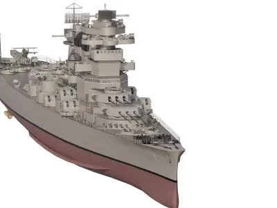 WW2 US NAVY HEAVY CRUISER  3D model
