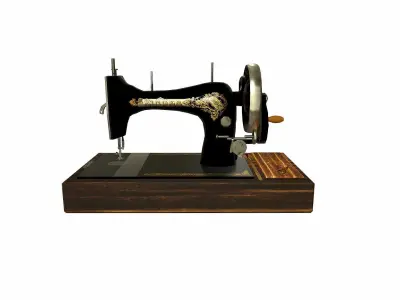 Singer 15CD Sewing Machine Low-poly 3D model