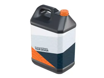 10L Plastic Jerrycan 3D model