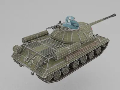 IS-3 Heavy tank Low-poly 3D model
