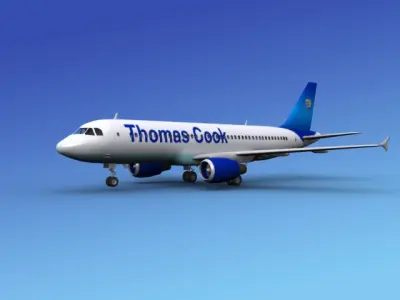 Airbus A320 Thomas Cook 3D model