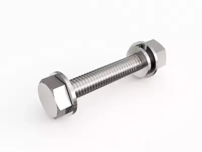Screw 45 3D model