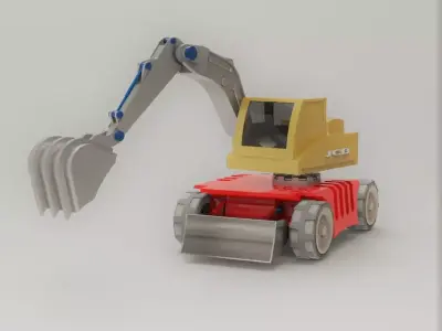 Mini Excavator 3D model purchase