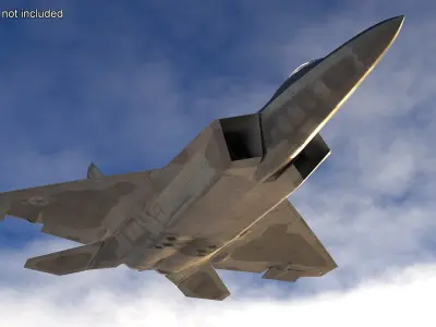 Raptor F 22 Simple Interior 3D model