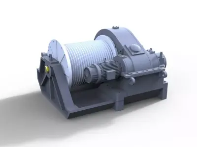 winch for ship model   Rostock 3D print model