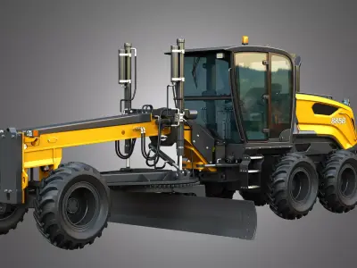 885B Motor Grader Series 2 3D model