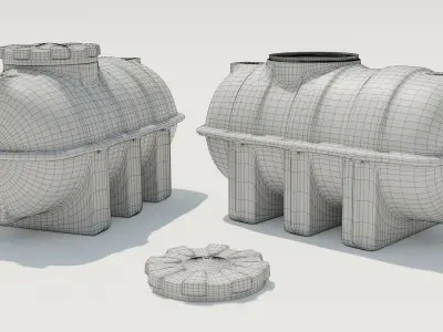 Water Tank 3D model shop