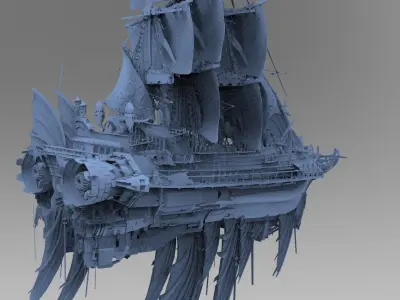 Empress Airship Sci-Fi 2 Design 3D model