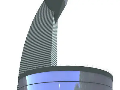 Modern Control Tower 3D model