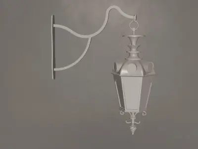 Hanging Street Lamp 3D model
