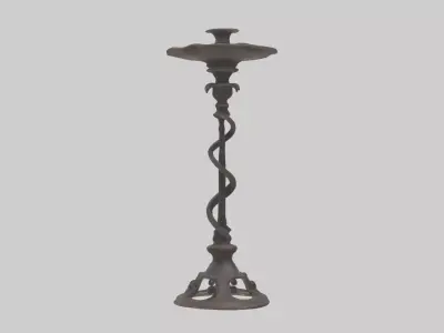 Ironcandlestickmode 1 Low-poly 3D model