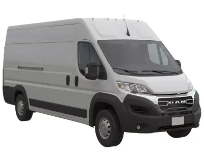 2024 Ram ProMaster L4H2 Detailed interior 3D model