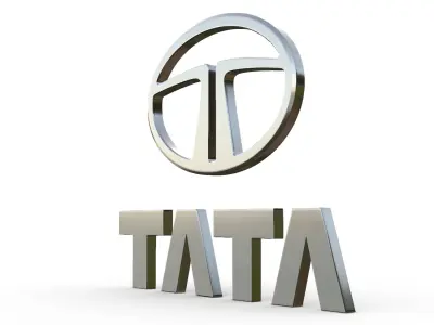 Tata Logo 3D model by 3dlogoman