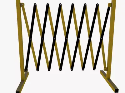 Barricade Low-poly 3D model buy