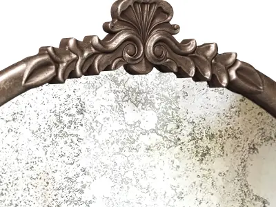 Worldmarket  Metal Vintage Style Wall Mirrors 3D model