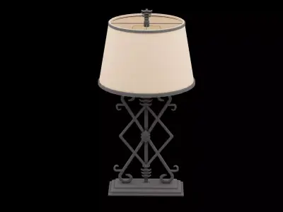 Bed Side Lamp Low-poly 3D model
