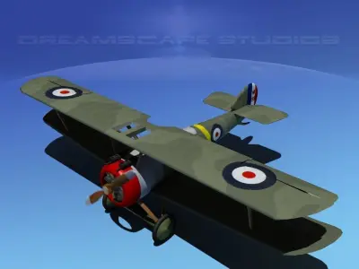 Sopwith Camel 3D model from CGTrader - Rigged