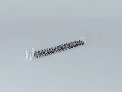 Bombardier CRJ-705 Interior Free 3D model