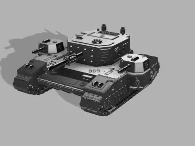 Bane blade style tank 3D print model