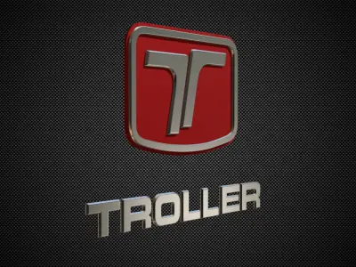 troller logo 3D model