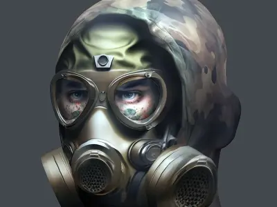 Helmet 3d model military combat Military  Low-poly 3D model order