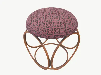 ottoman Chair Low-poly 3D model