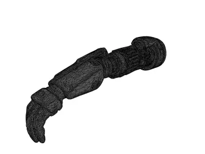 Cybernetic Arm with Blue Core 3D model