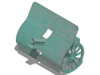 Old Style Cannon 3D model