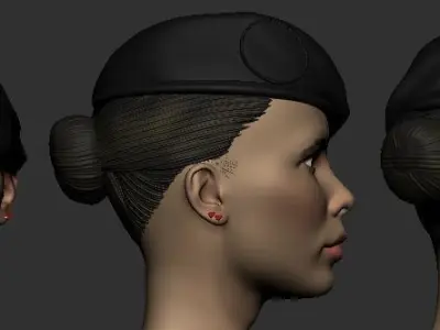 KIT MILITARY POLICER OFFICER MAN AND WOMAN 3D print model