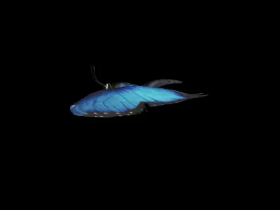 Butterfly 3D model Low-poly 3D model