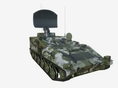 Iron Dove Jammer PGZ-95 MCP Tank Free low-poly 3D model