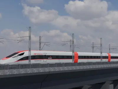 KCIC Whoosh Jakarta-Bandung Low-poly 3D model