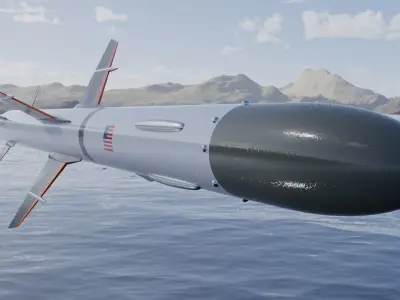 Two Missiles 3D models 3D Model Pack