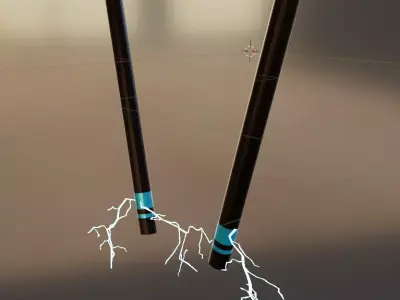 Nightwing Sticks Low-poly 3D model