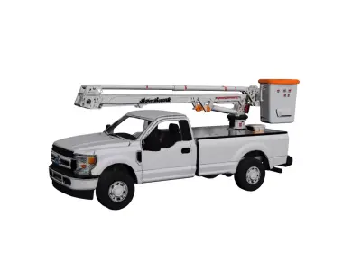 Bucket Lift Truck Utility Maintenance Service Vehicle 3D model