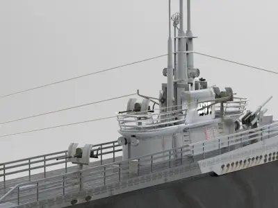USS Trigger in various formats 3D model
