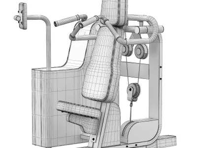 Biostrength Shoulder Press 3D model