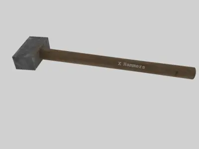 Hammer Free low-poly 3D model 3