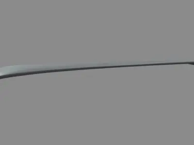 Front Bumper Lip Car 01 Low-poly 3D model